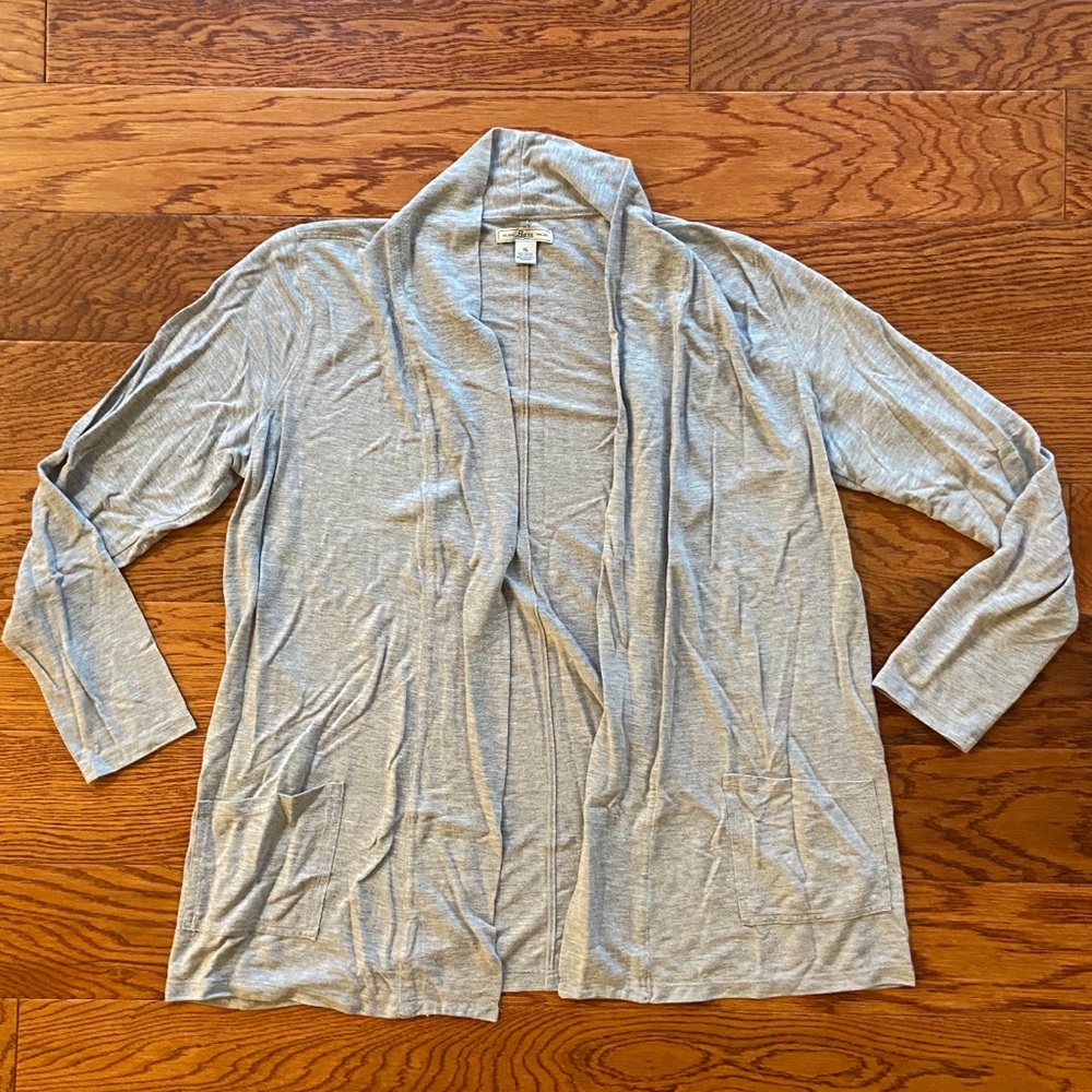 Gray Bass Cardigan with Pockets